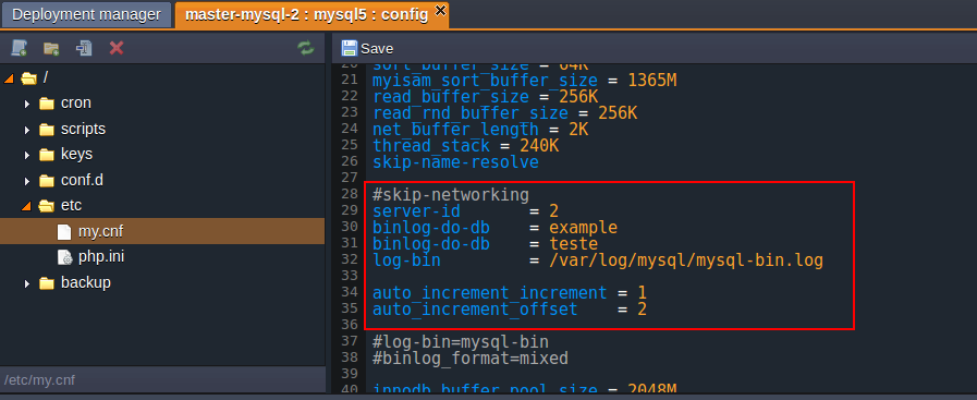 second skip networking configs