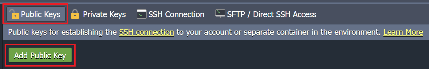 ssh add key public