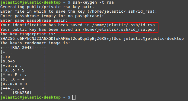 ssh keygen generate rsa key