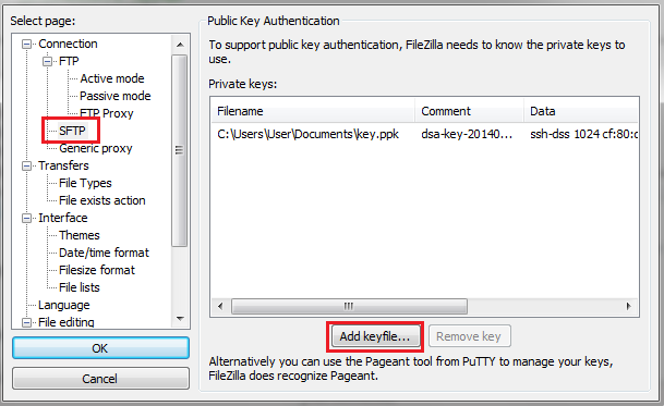ssh protocols c4d7958e2bfe5a5f906a0013b17aedb6filezilla private key