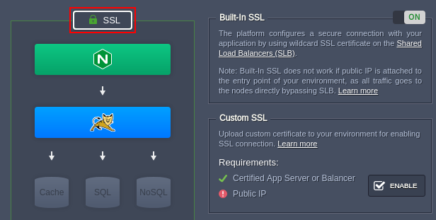 environment ssl configuration