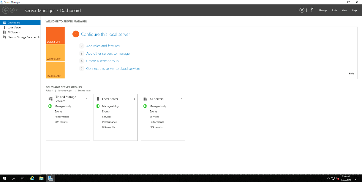 Windows VM remote desktop connection